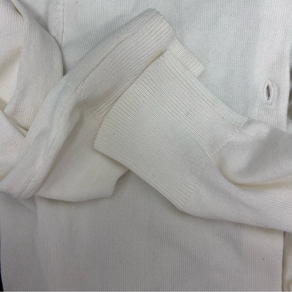 Women Casual Blouse Button Down Long Sleeve Knit Cropped Cardigan Sweater Tops - Picture 5 of 5